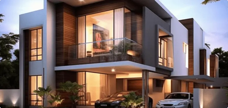 Maison moderne proposée à la location